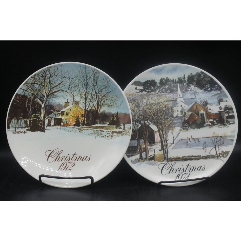 Vtg 1972 & 1974 SMUCKER'S David Coolidge Limited Edition Collector's Series CHRI